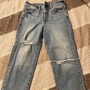 Express Straight Ankle High Rise Jean